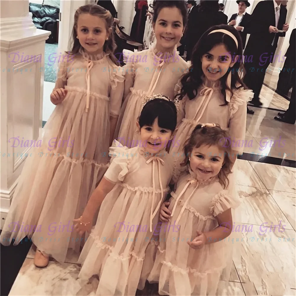 New Elegant Flower Girl Dress  - Embroidery Glass Beads review and price
