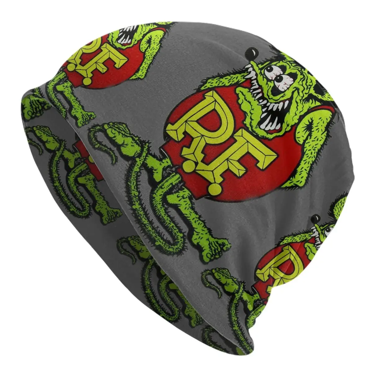 Harajuku Tales Of The Rat Fink 6 Unisex Cycling Brimless Urinal Hat Rat Fink Knitted Hat For Men And Women Casual Creative