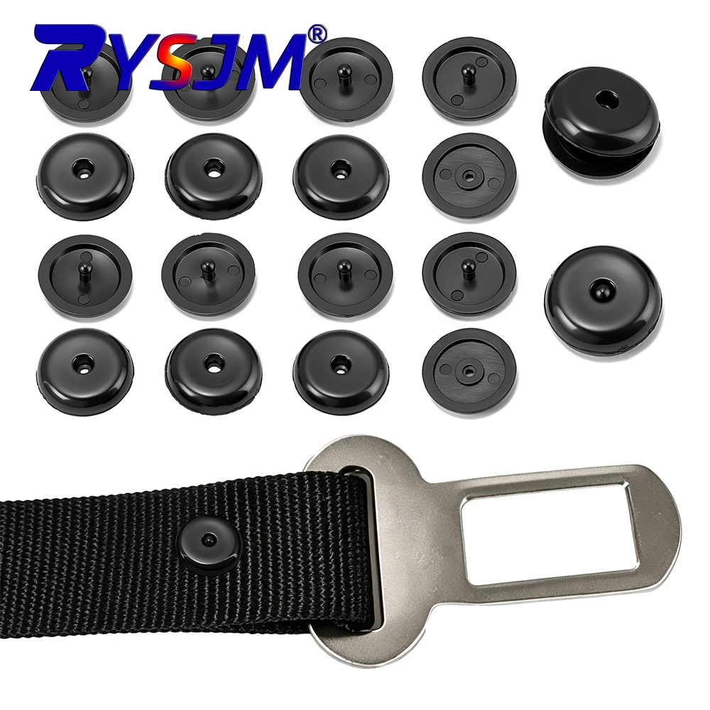 Car Safety Seat Belt Stopper SeatBelt Spacing Limit Buckle Clip Plastic Antislip Seat Belt Stop Button Retainer Auto Accessories