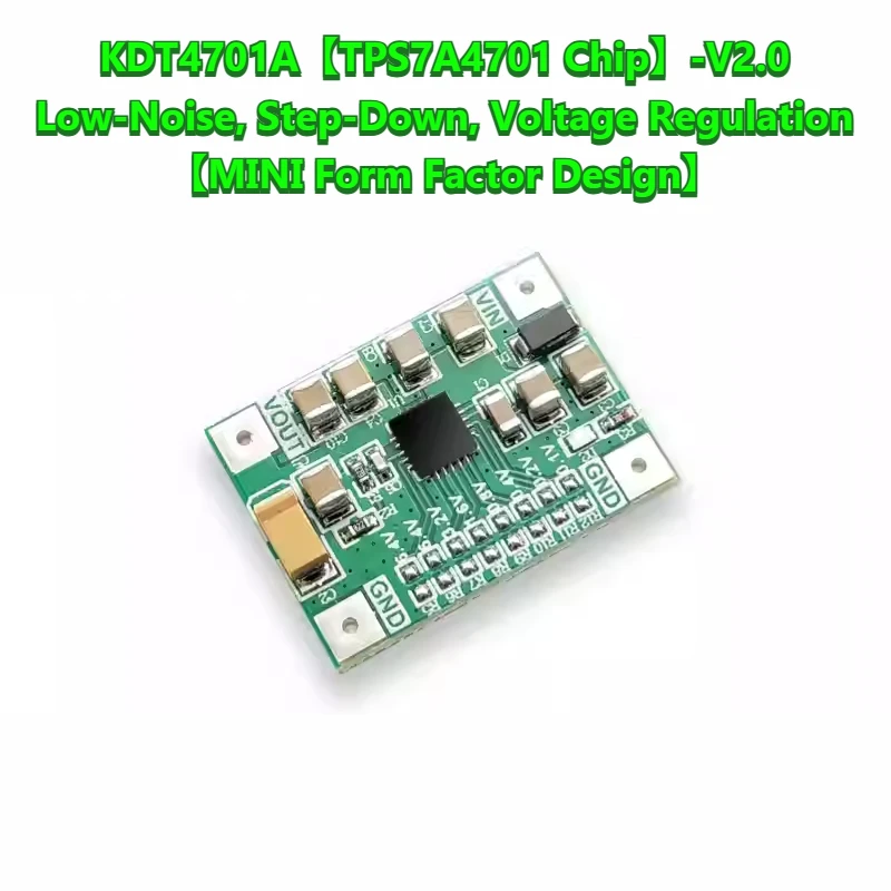 Módulo TPS7A4701, Módulo de fuente de alimentación única, Fuente de alimentación lineal de bajo ruido, Fuente de alimentación RF versión MINI KDT4701A-0801
