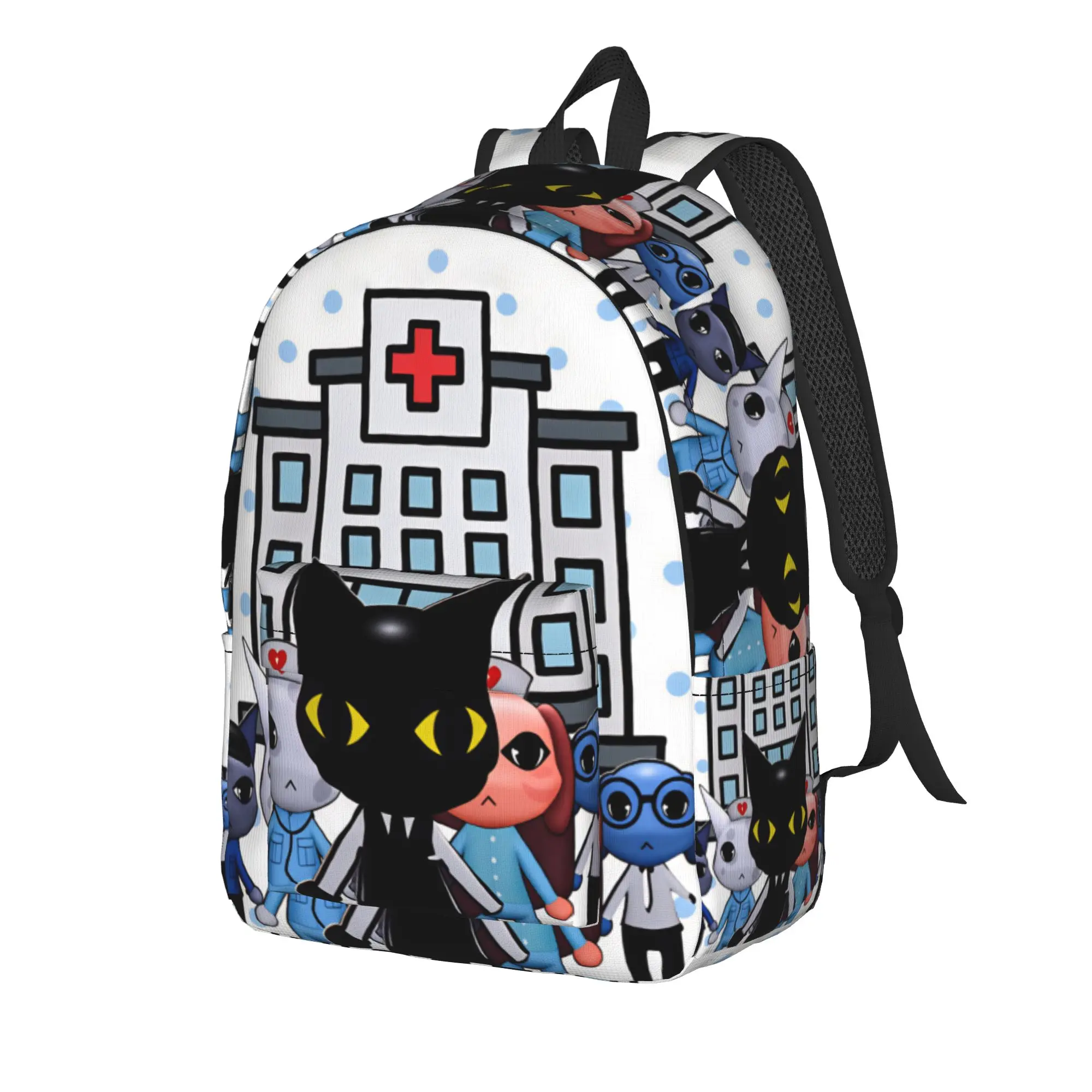 Animal Hospital Anomaly Backpack  Style Backpacks Boy Travel Durable School Bags Colorful Rucksack