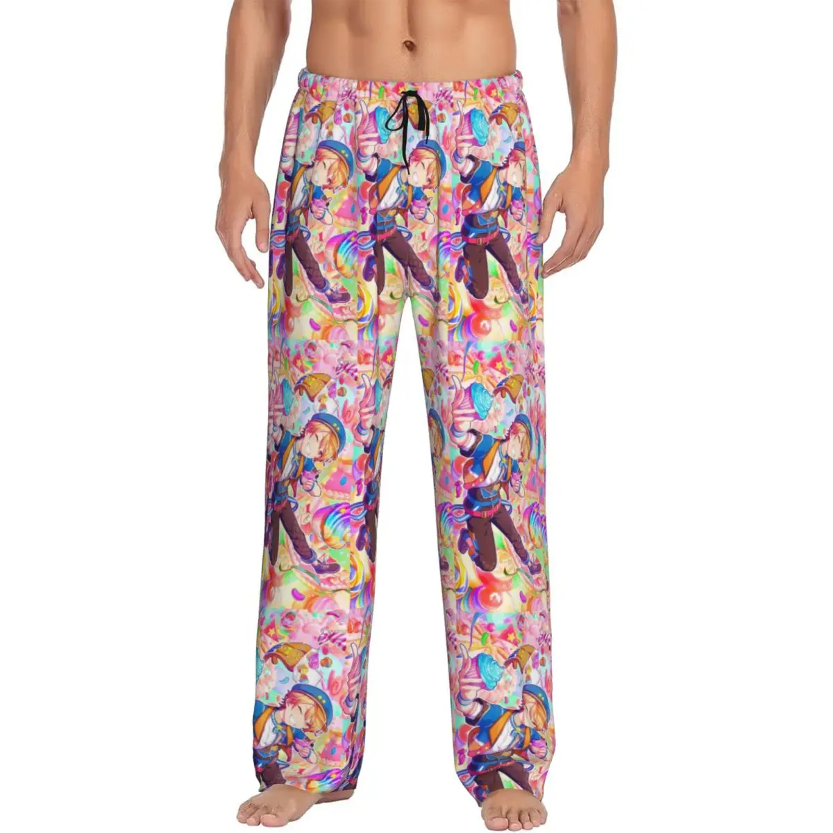 

Custom Tsukasa Anime Tenma Pajama Pants Sleepwear Men's Elastic Waistband Sleep Lounge Bottoms with Pockets