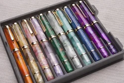 New ADMOK M800 Acrylic Piston Fountain Pen BOCK/Schmidt Soft Smooth No.6/35# Nib Inking Pelikan Copy Students Writing Gift Pen