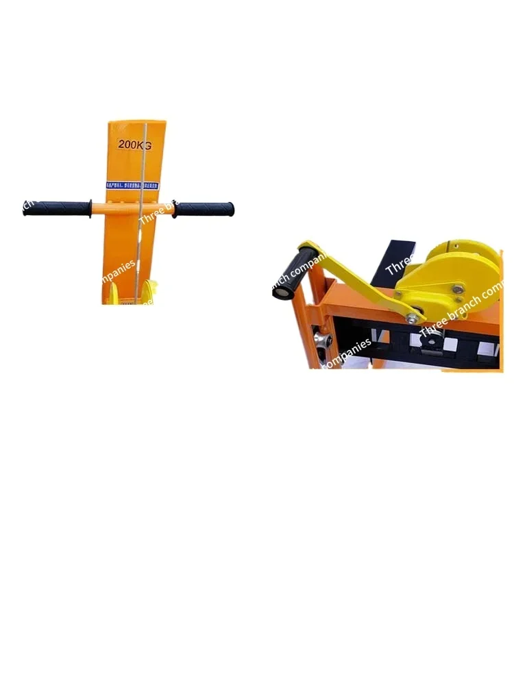 Manual Lightweight Small Forklift Portable Hand Lift Forklift Small Stacker Multi-Functional Handling Trucks