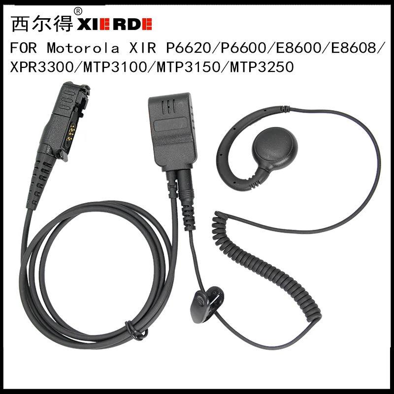 

Гарнитура с микрофоном для Motorola Walkie Talkie, наушник XIR P6620 P6600i E8628i E8608 MTP3150 MTP3250 MTP3550, радионаушники