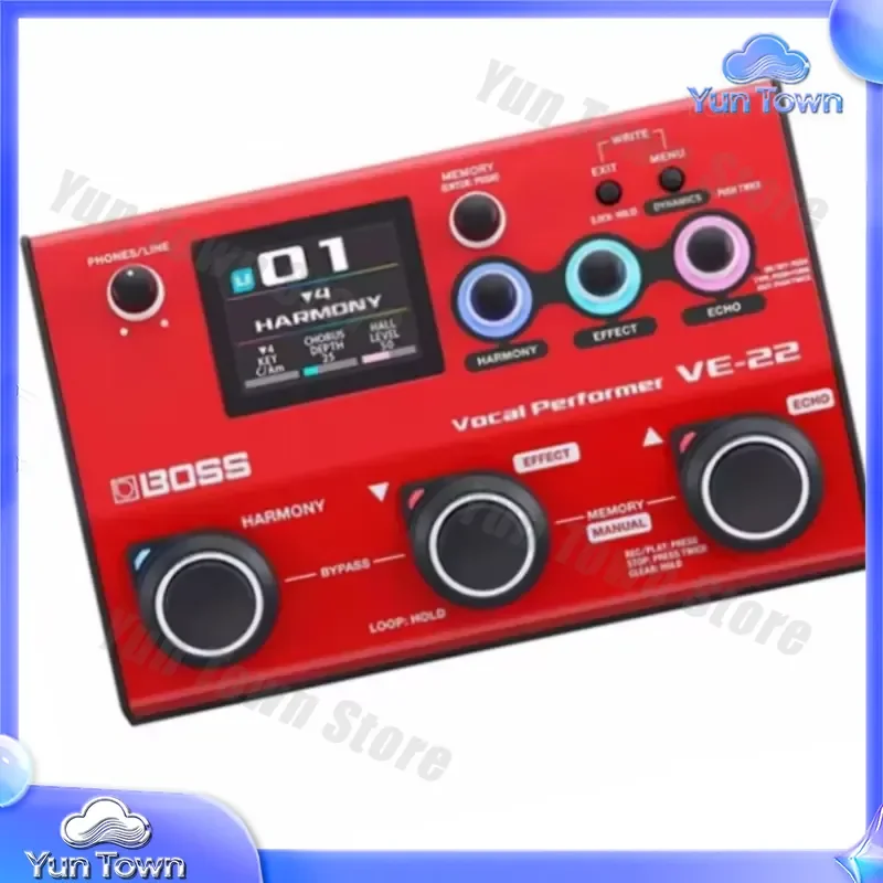 VE-22 Vocal Effects Pedal Multi Effect Processor with Looper for Singers Songwriters Performers for BOSS