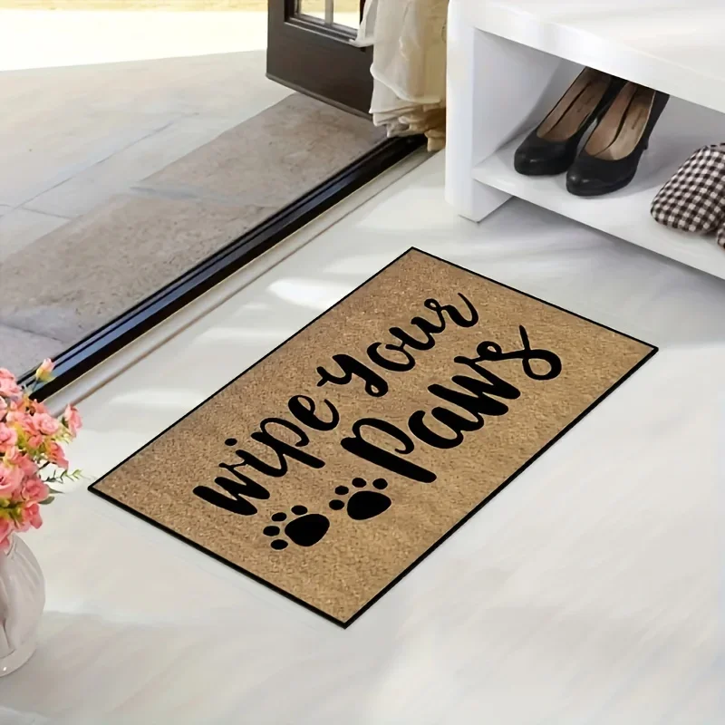 Wipe Your Paws Door Mat Non-slip Carpet Bedroom Entrance Doormats Home Decoration Washable Kitchen Bathroom Balcony Floor Rug