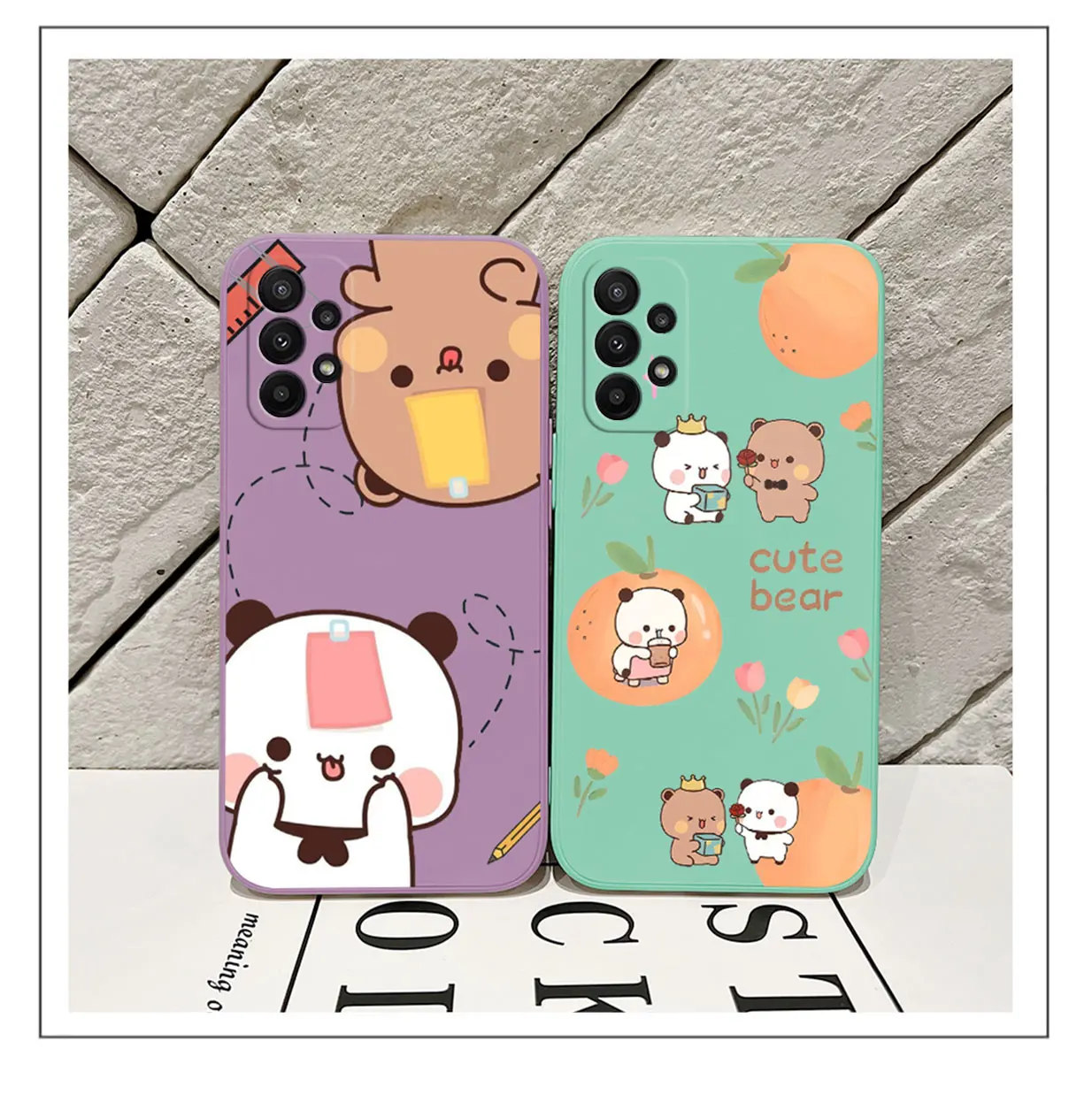 Cute DUDU BUBU Bear Case For Samsung A54 A34 A73 A53 A33 A23 A14 A13 A03 A04 A04S A04E A72 A52 A52S A32 A22 A12 A71 A51 4G 5G