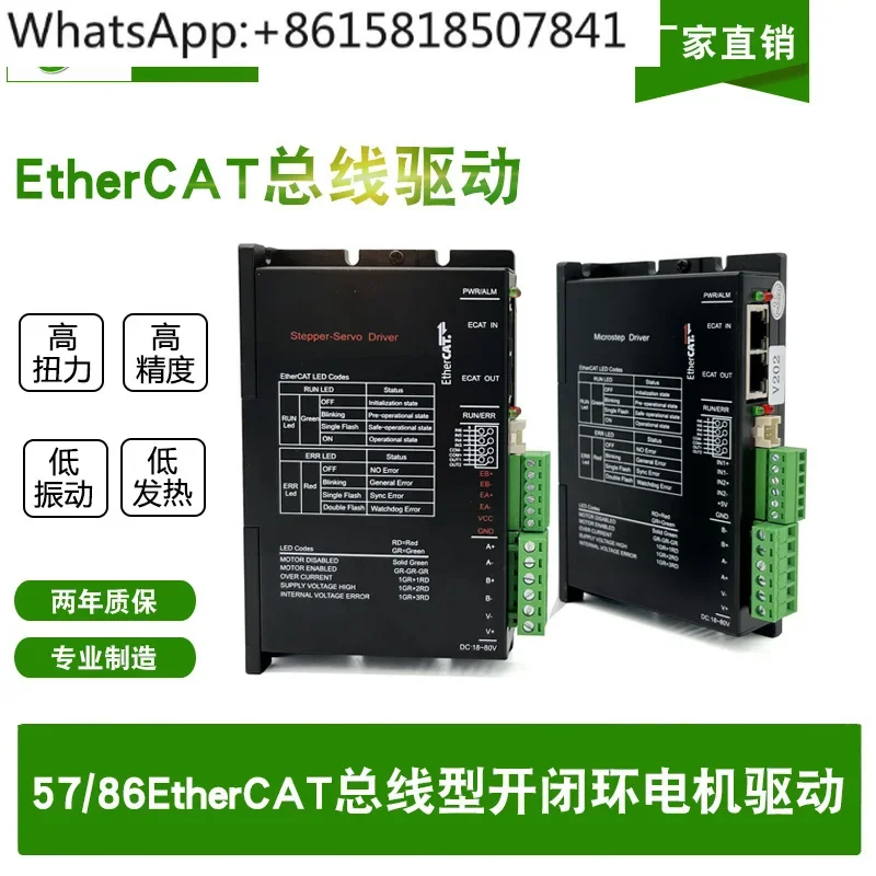 EtherCAT bus type, open-loop, closed-loop stepper driver, stepper motor driver, controller