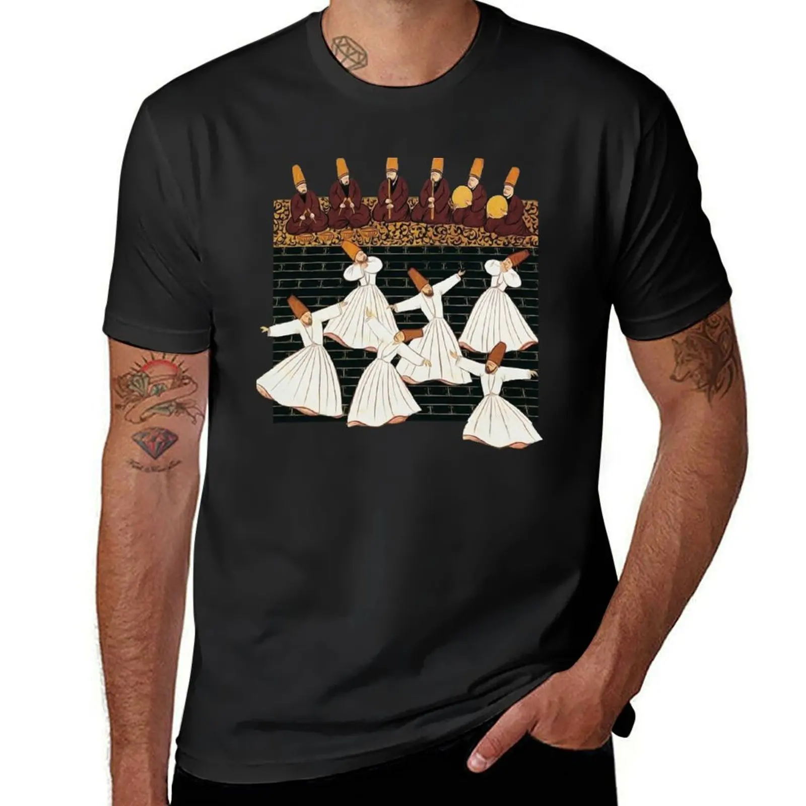 

Ottoman Miniature: Whirling Dervishes T-Shirt vintage clothes cute clothes graphics plain mens t shirts