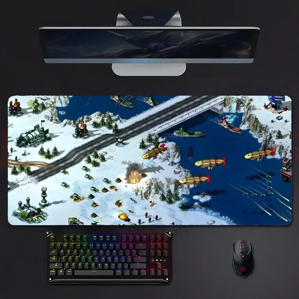 CIFBUY Command & Conquer Red Alert Strategy Game Mouse Pad, Classic Battle Map Print Non Slip Large Gaming Desk Mat