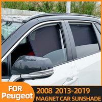 For Peugeot 2008 2013-2019 Magnetic Car Sunshade Shield Front Windshield Curtain Window Uv Protection Sun Shade Visor Blinds