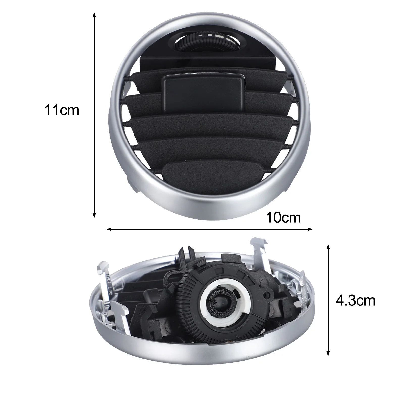 Car Dashboard Round Air Conditioning AC Vent Outlet Grille Cover For Benz W164 ML350 GL350 For GLEGLS ﻿