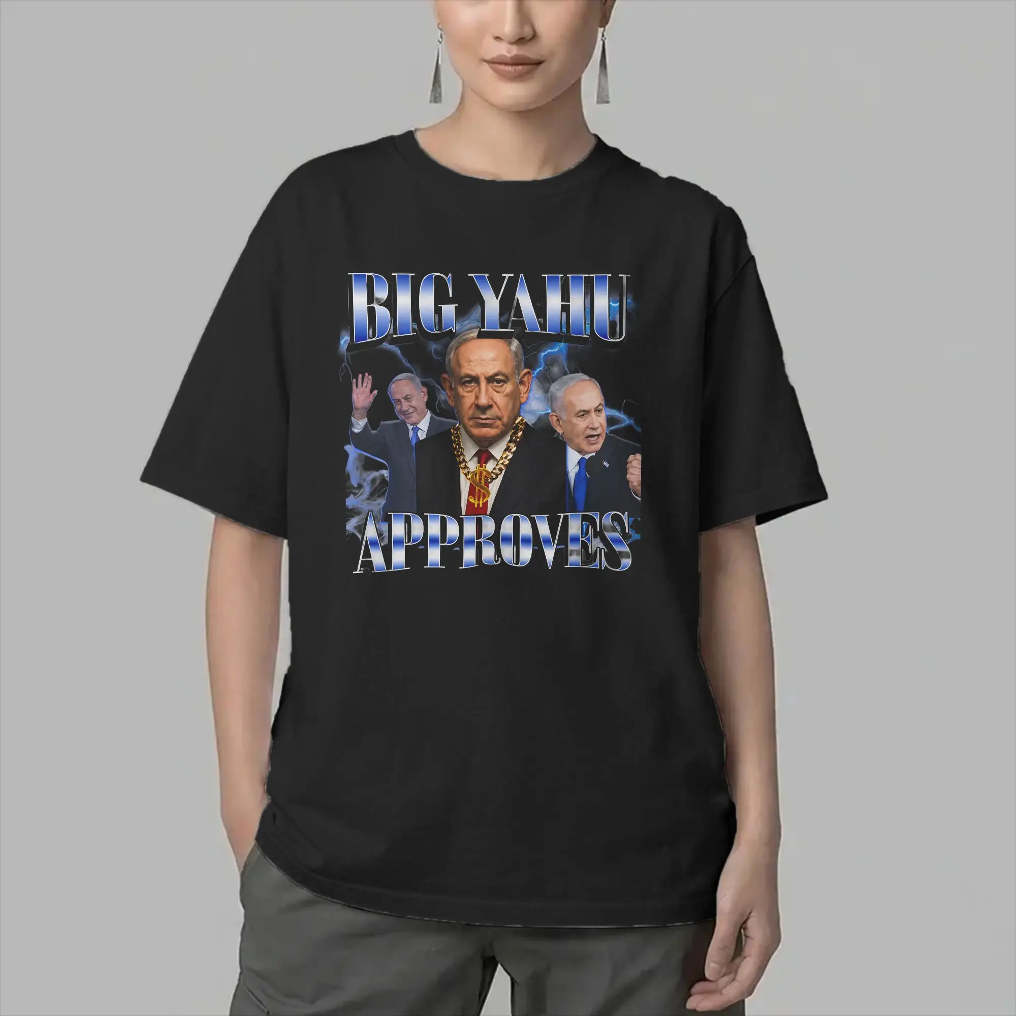 Men's Benjamin Netanyahu T Shirt  100% Cotton Clothes Novelty Short Sleeve O Neck Tee Shirt Graphic Printed T-Shirts
