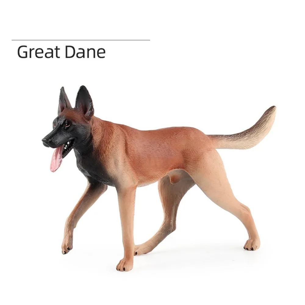 

Детские игрушки, имитация фигурки собаки, реалистичная однотонная миниатюрная модель животного, коллекция добермана, лабрадора