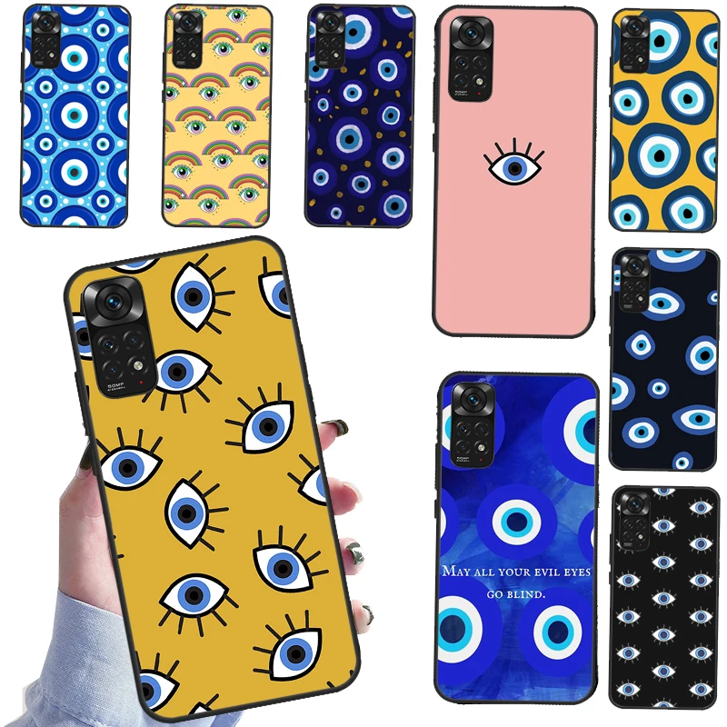 Nazar Boncuğu Evil eye For Xiaomi Redmi Note 10 Pro Case Cover For Redmi Note 11 Pro 8 9 8T 9S 10S 9T 9A 9C Case