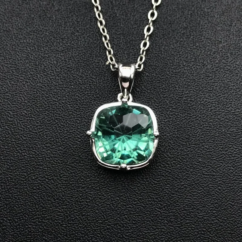 CSJ Green Gemstone Jewelry Sets Sterling 925 Silver Amethyst 10mm for Women Christmas Party Handmade Jewelry Gift