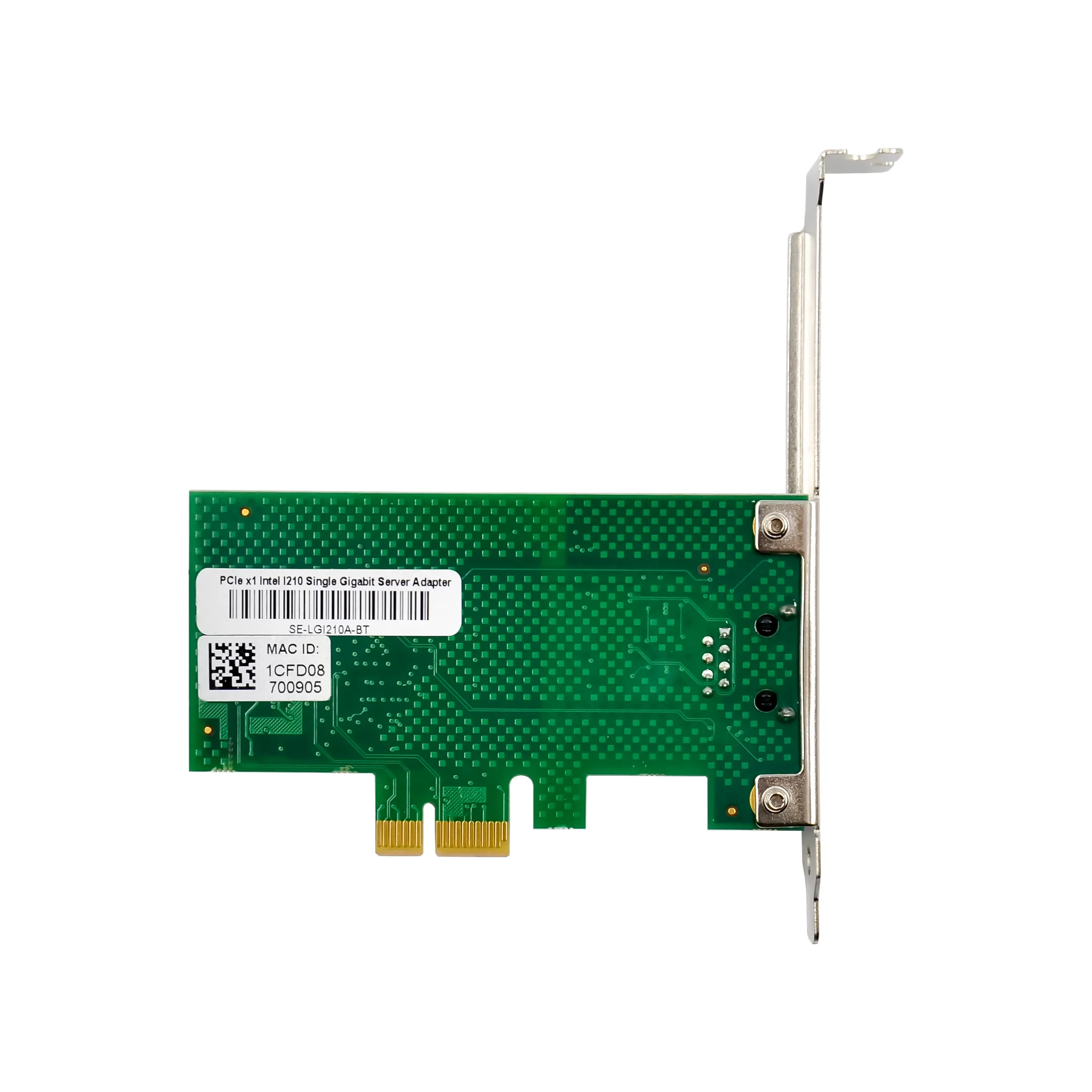 PCIe X1 I210-T1 Single-1G RJ45 Copper Server NIC