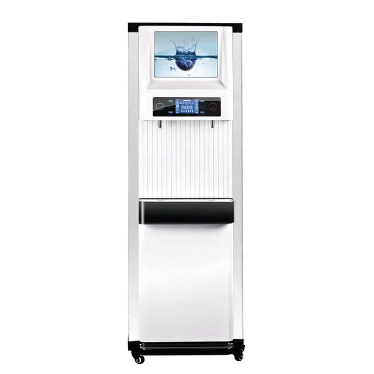 

400G Commercial Water Purifier Free Standing Step Heating Hot and Cold Reverse Osmosis Water Dispenser LCD Display