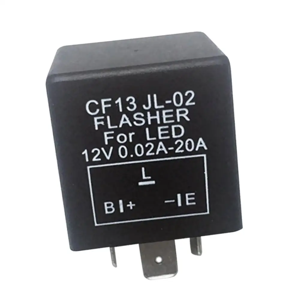 LED Turn Signal Flasher Relay 3pins Electronic Car Light Flash Controller for Automotive Motorcycle Use