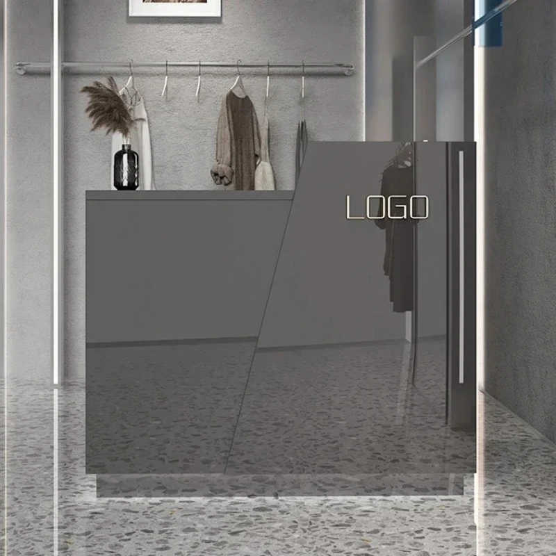 

Beauty Small Reception Front Desk Reception Counter Modern Salon Bar Counter Luxury Escritorio De Recepcion Commercial Furniture