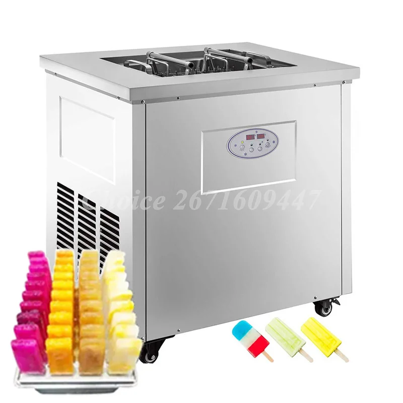 Commercial Ice Pop Machine 40 Pcs Mold Electric Ice Cream Maker Machine Stainless Steel Yogurt Milk Popsicle Making Machine