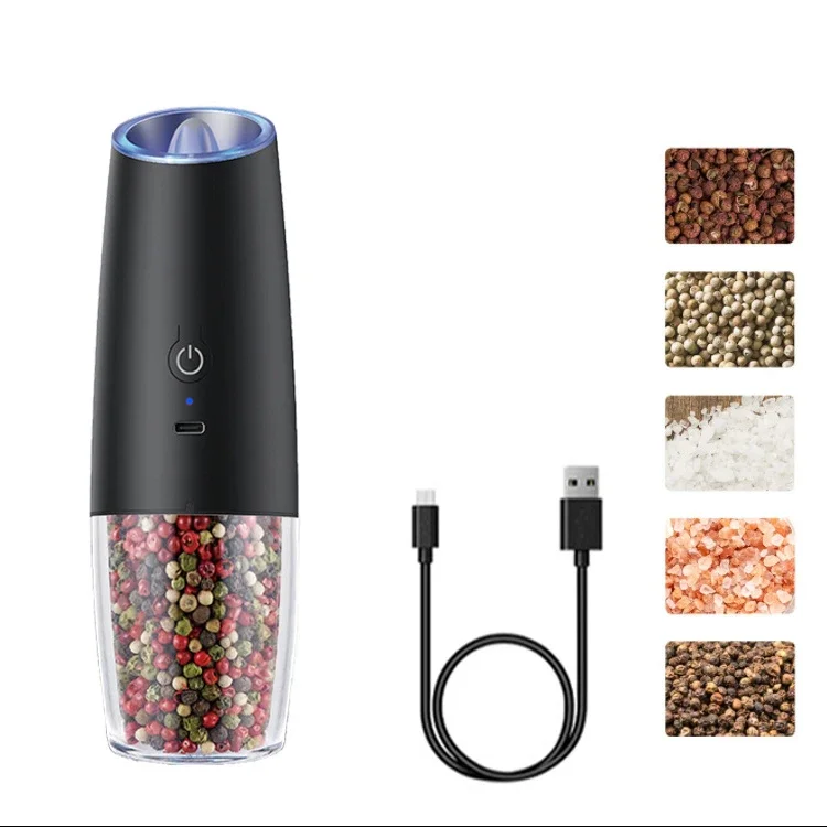 Hot Sale China Usb Rechargeable Salt And Pepper Grinder Mill Set Sustainable Electric Spice Grinder