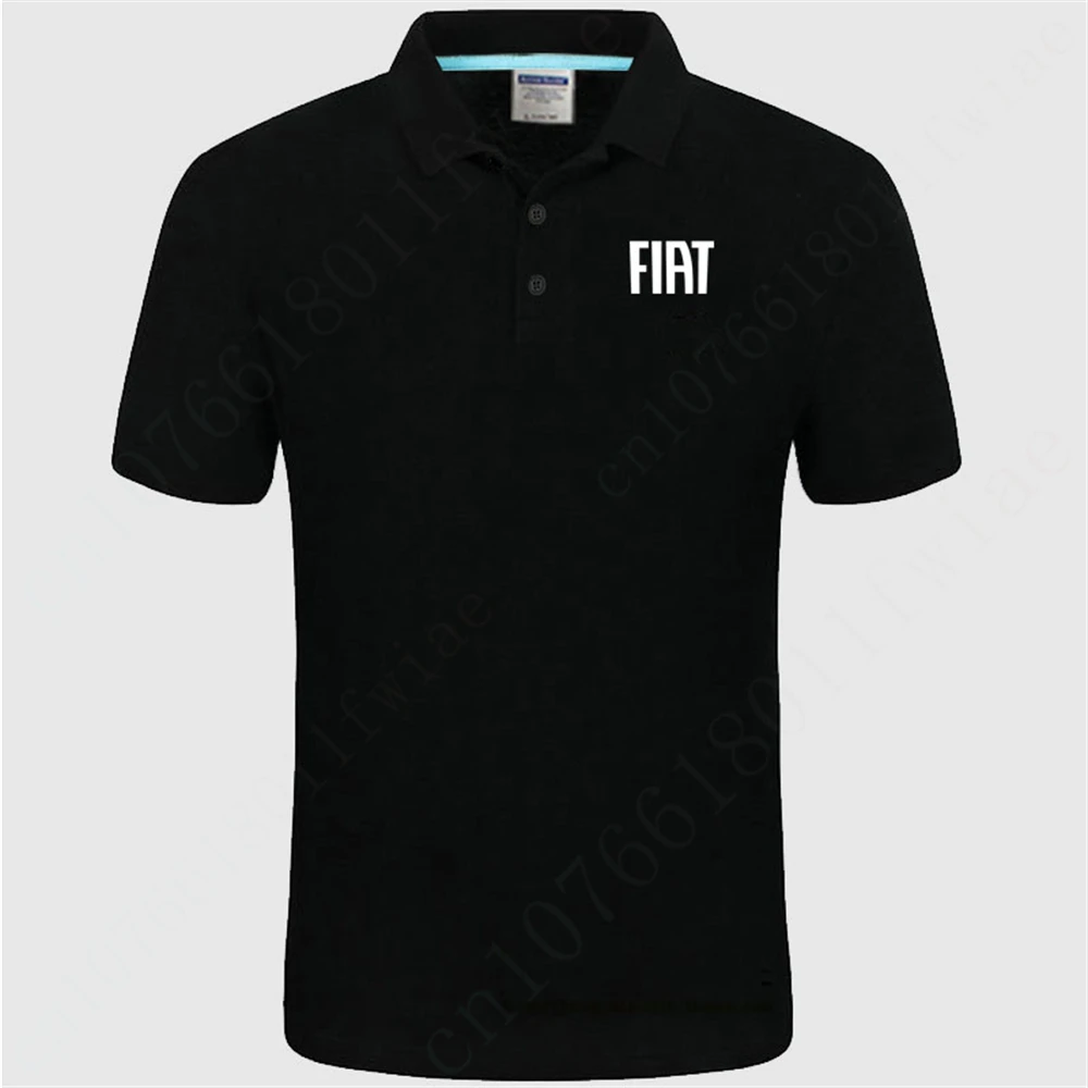 Fiat Anime T Shirt For Men Unisex Clothing Harajuku Golf Wear Casual Polo Shirts And Blouses Breathable Short Sleeve Top