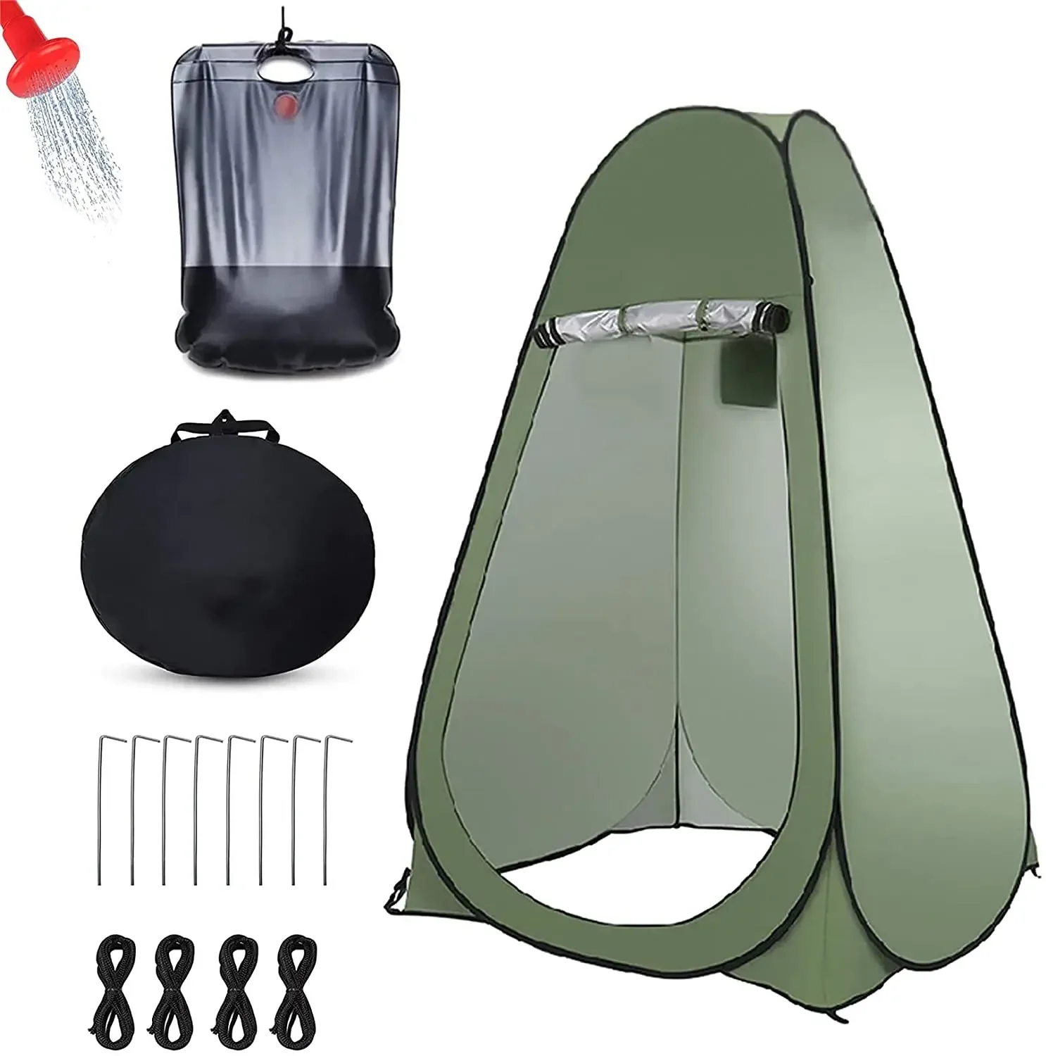 Pop up Tent  Accessory Portable Outdoor Shower Tent Like Home Bathroom or Privacy Tent for Dressing