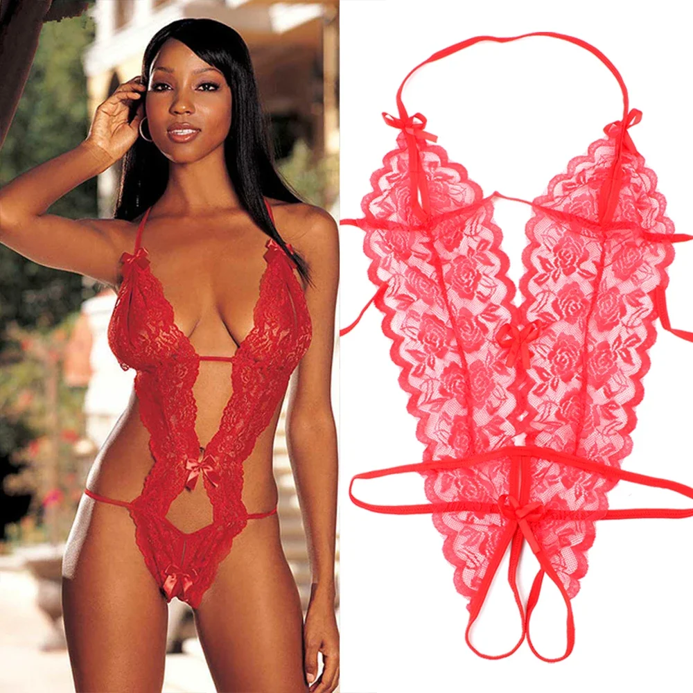 Costume de batterie en dentelle sexy pour femmes, entrejambe ouvert, Teddy Lingerie, sous-vêtements porno, Hot 7.0, vêtements de nuit Babydoll, tenues sexuelles