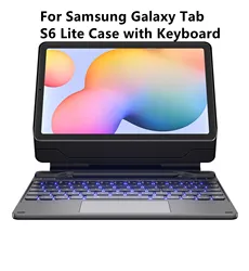 Dexnor für Samsung Galaxy Tab S6 Lite Fall mit Tastatur magnetisch schwimmende Cantilever Ständer Multi-Touch-Track pad Tastatur Fall