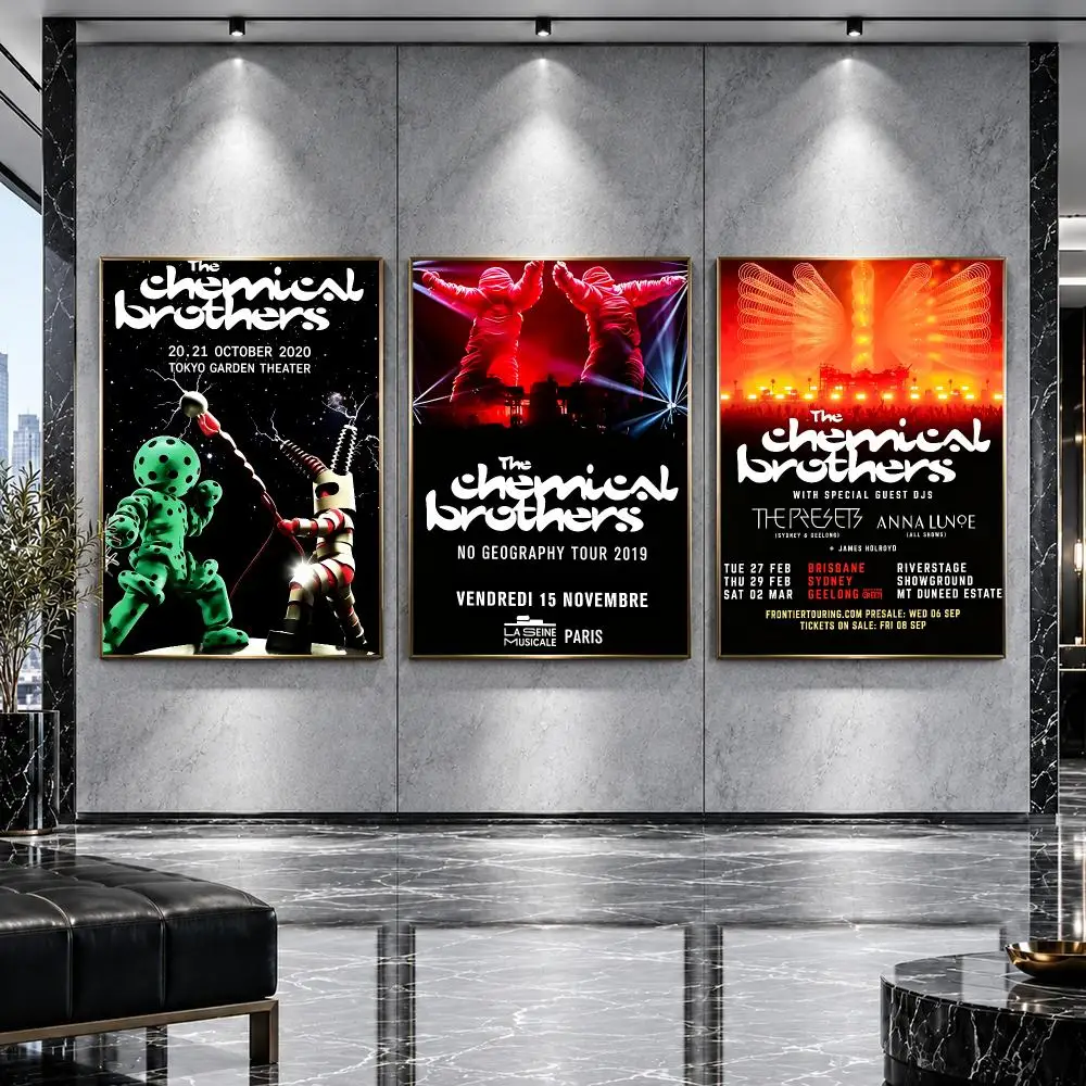 group The Chemical Brothers Poster Poster HD Printing Premium Luxury Style Wall Art Home Decor For living room Bedroom Gift