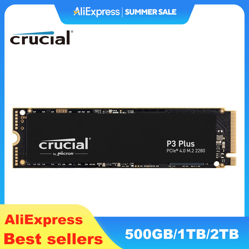  Crucial P3 Plus PCIe Gen4x4 3D NAND NVMe M.2 SSD 500GB 1TB 2TB（OEM package）&Crucial P310 1TB PCIe Gen4 nvme SSD,up to 7100 MB/s 