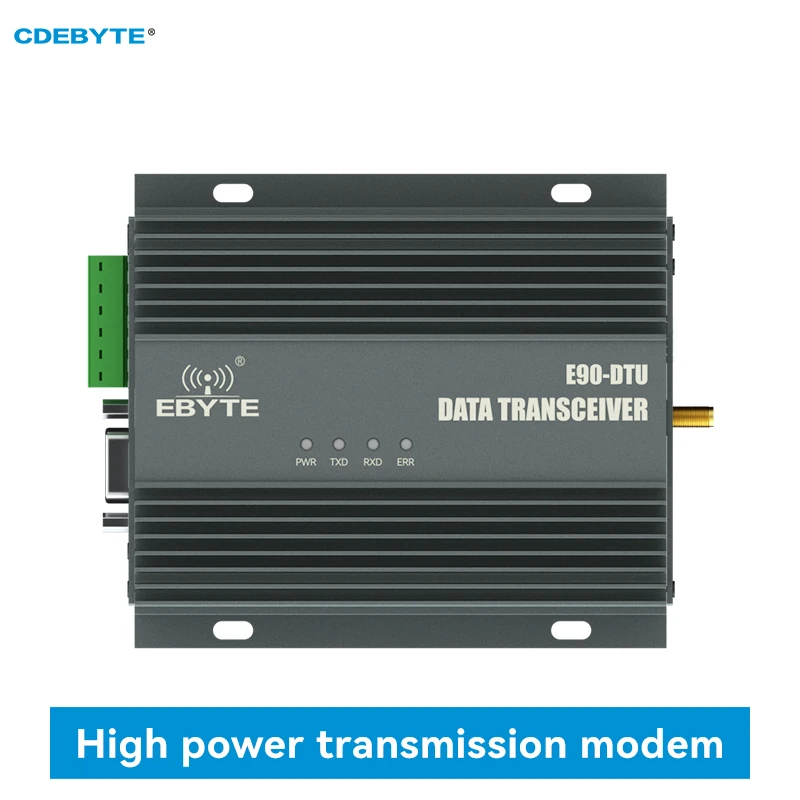 

SX1262 LoRa Spread Spectrum RS485/RS232 42dBm 30KM 15W CDEBYTE E90-DTU(900SL42) Relay Networking DC12V LoRa Wireless Modem