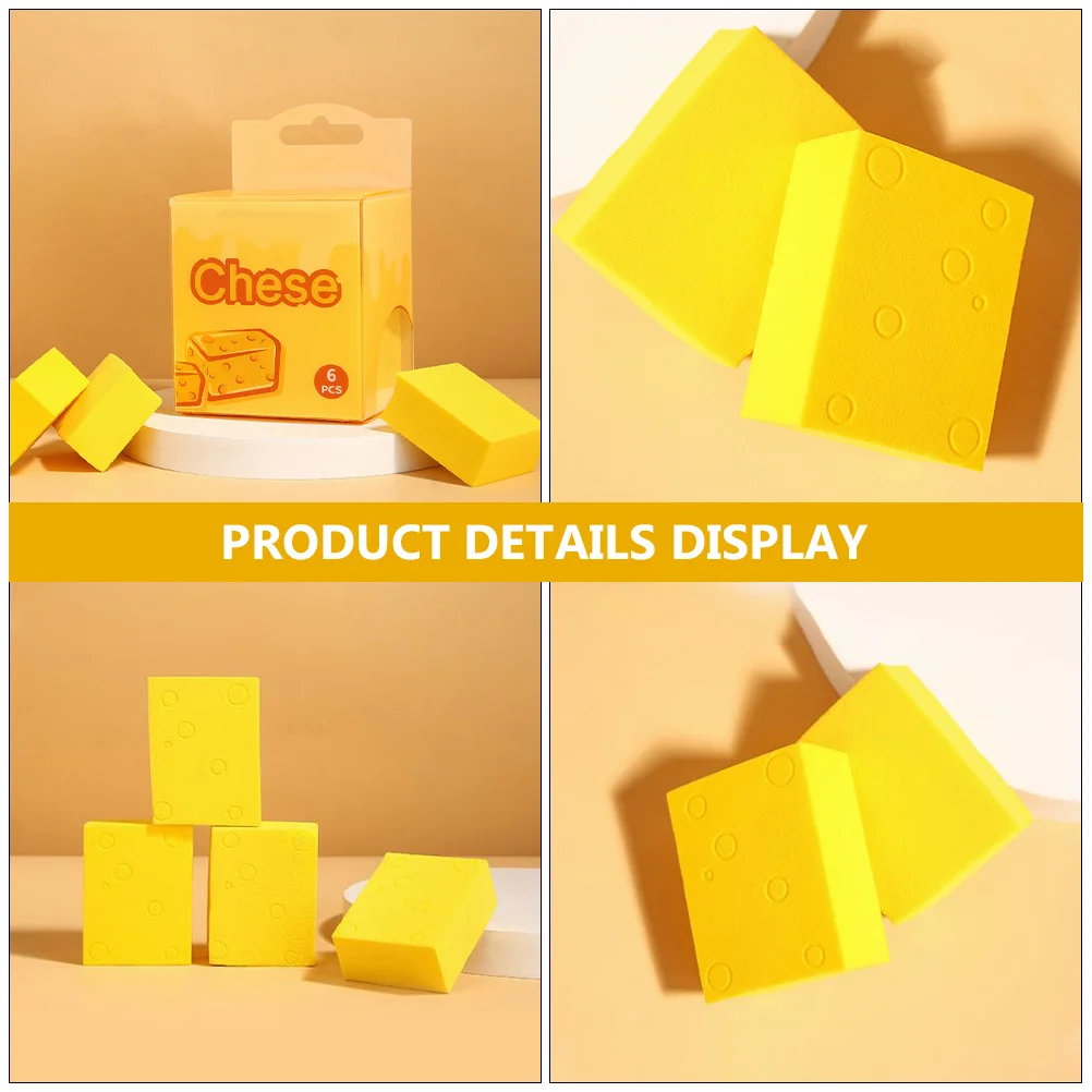 Éponge de beauté à usage sec et humide, pour mélange de fond de teint, finition lisse, applicateur de maquillage, outil bouffant pour crème, 6 pièces