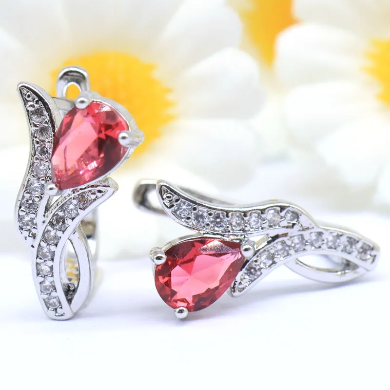 Buy 5 Get 1 Free 17x9mm Highly Recommend Color Changing Zultanite Real Ruby Emerald Sapphire Garnet CZ Silver plated Earrings