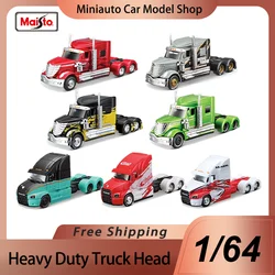 In Stock Maisto 1:64 Heavy Duty Truck Head Alloy Miniature Diecast Model International Lonestar Mack Anthem Toys Truck Car Gift