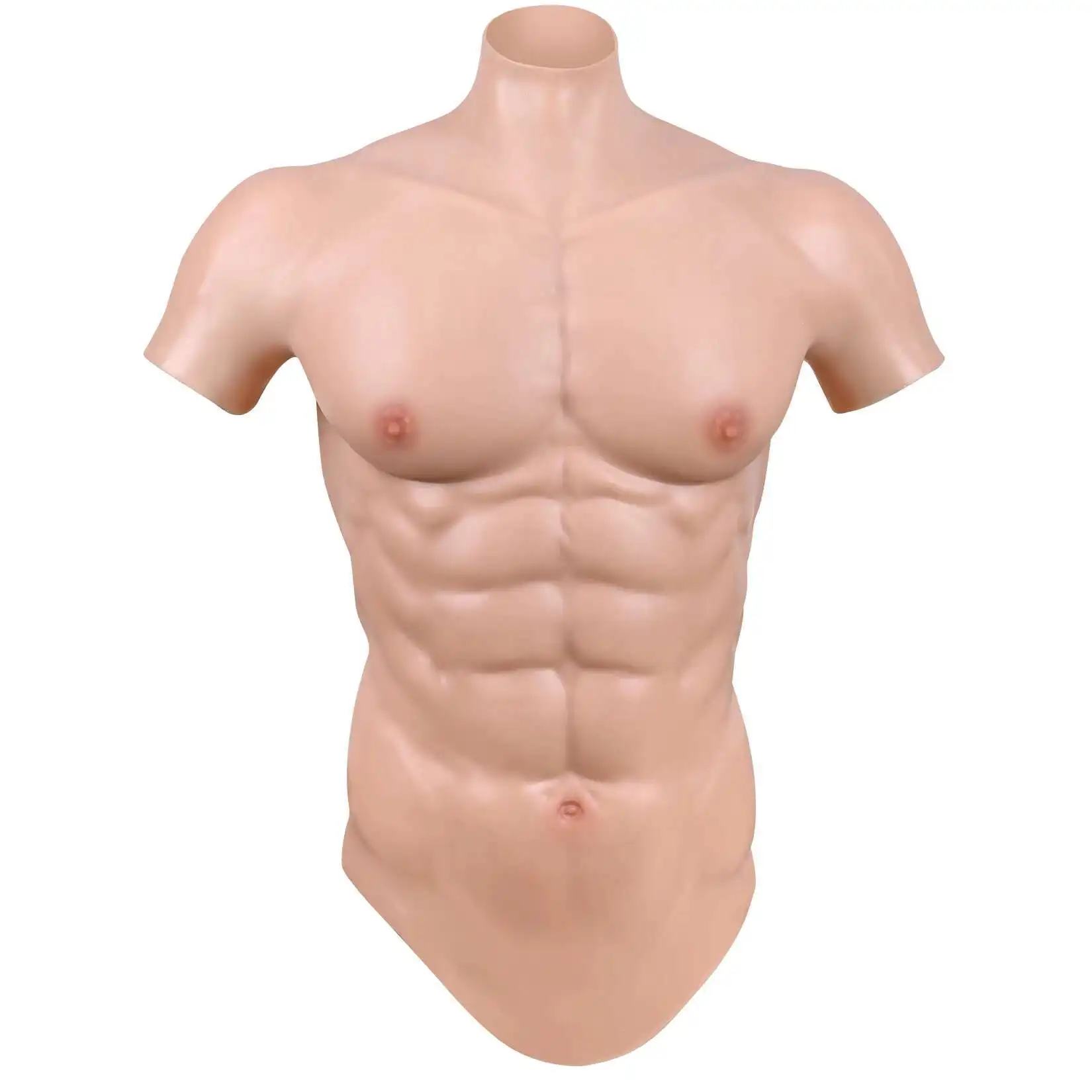 New Handmade Silicone Muscles Male Chest Vest Abdominal Muscle Realistic Muscles For Cosplay Tansgender