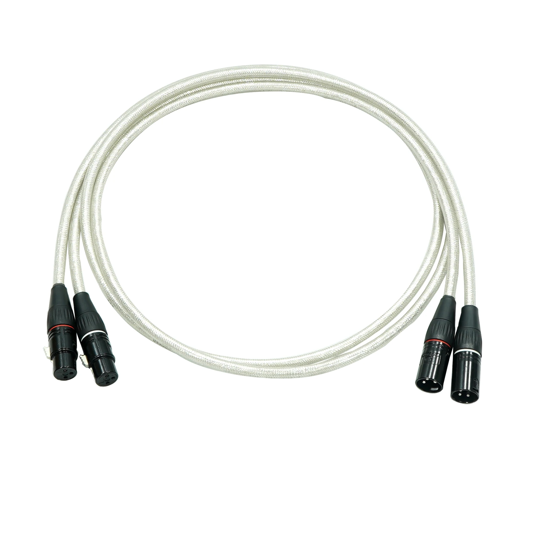 

AVplay AV-0805 Double Layer Shielded 4 Core Silver Plated XLR Cable Wire Diameter 8mm /Single Core 0.5ｍｍ² (1M/1.5M)