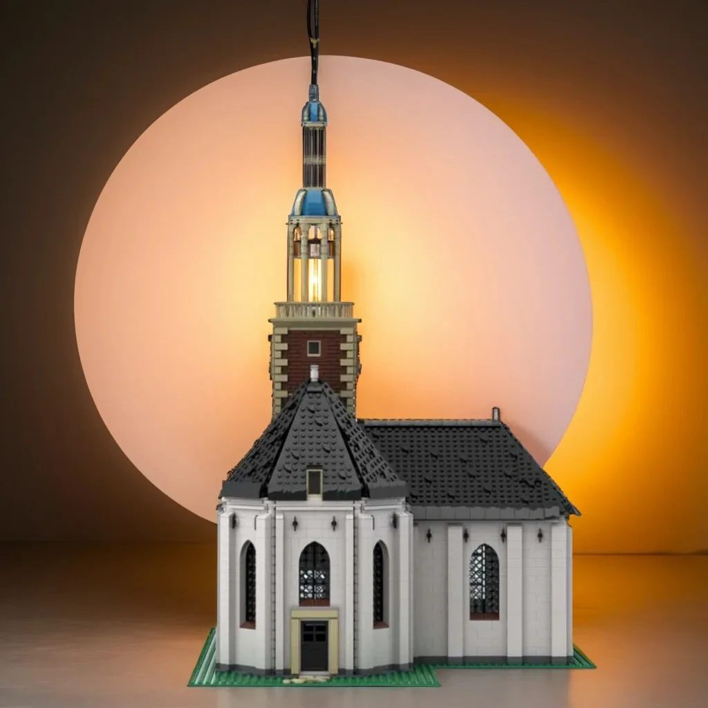 

5272 шт. Церковь Спинщиков Fiskingen MOC Историческая церковная модель здания Образовательная модель Строительные блоки своими руками Игрушки на день рождения Подарок