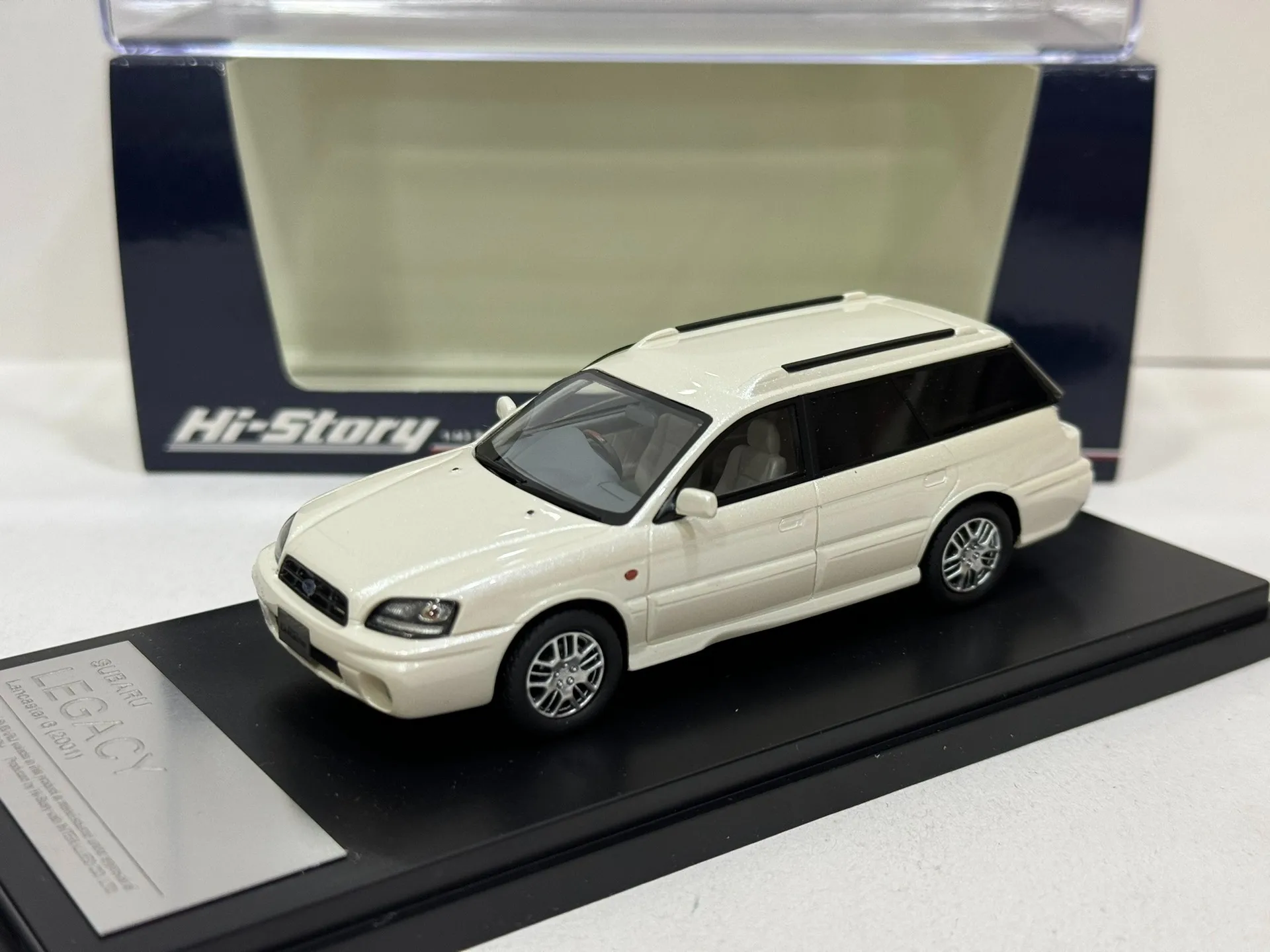

Flaws Diecast HI Story 1/43 Scale Subaru Legacy Resin Car Model Collectible Toy Gift Souvenir Display Ornament