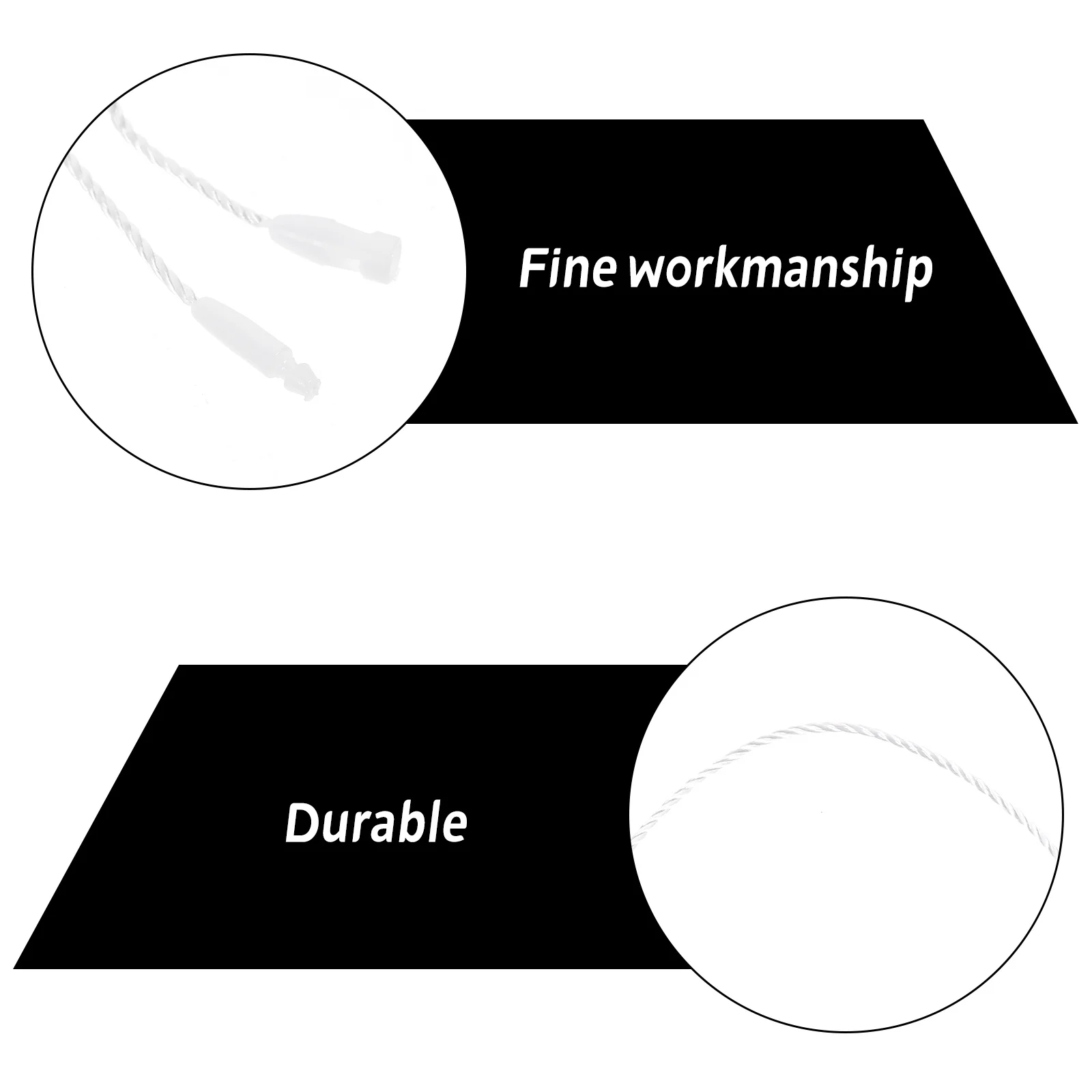 

1000pcs Cotton Rope For Hang Tags Durable String Cord Clothing Price Label Security Loop Fastener Craft Garage Sale Tagging