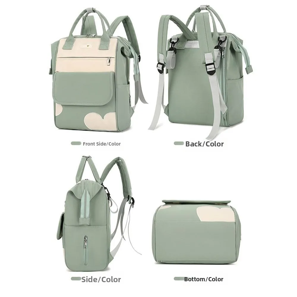 

Portable Large Capacity Women's Backpack Waterproof Multi Pocket Baby Diaper Bag Wear-Resistant Lightweight Mommy Bag Teenage