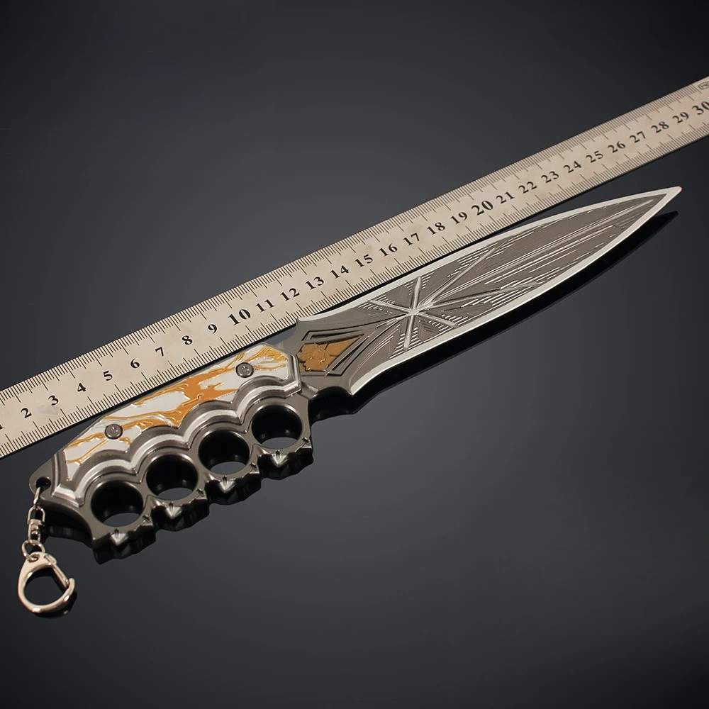 27cm/10.63in arena breakout: periféricos de jogo infinito borda da noite artesanato de metal ornamentos modelos exibição de mesa menino presentes brinquedo