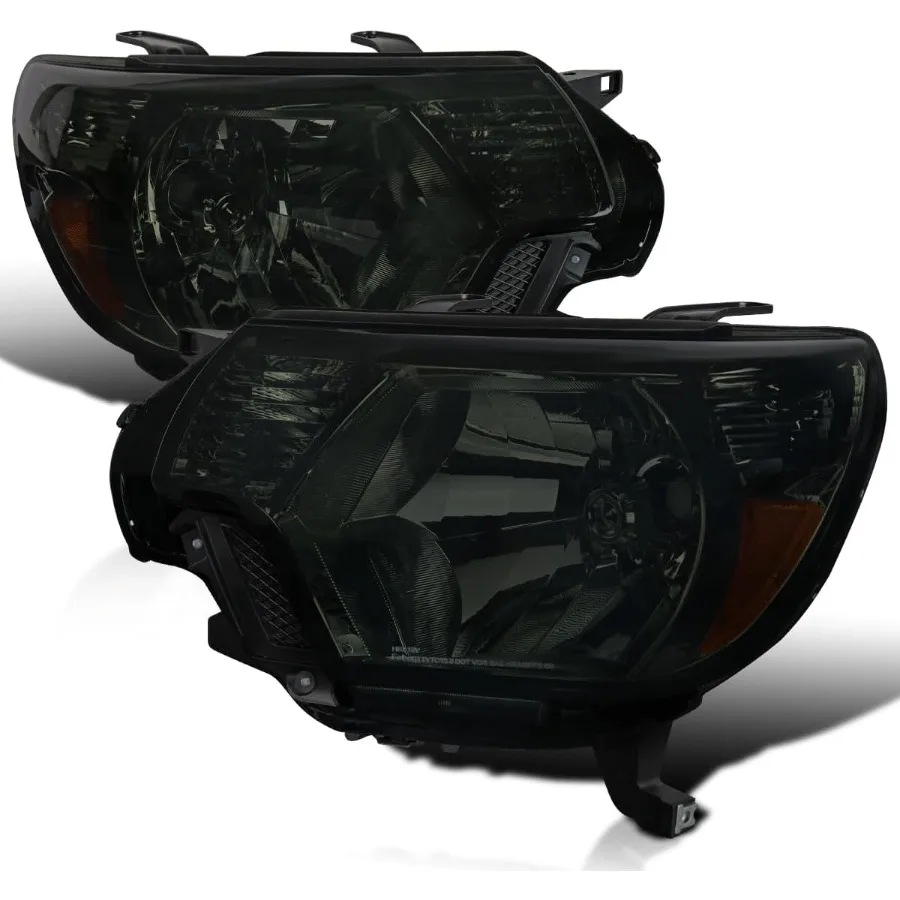 

Тонированные фары с дымовыми линзами, совместимые с Toyota Tacoma L + R 2012-2015, пара головной светильник в сборе