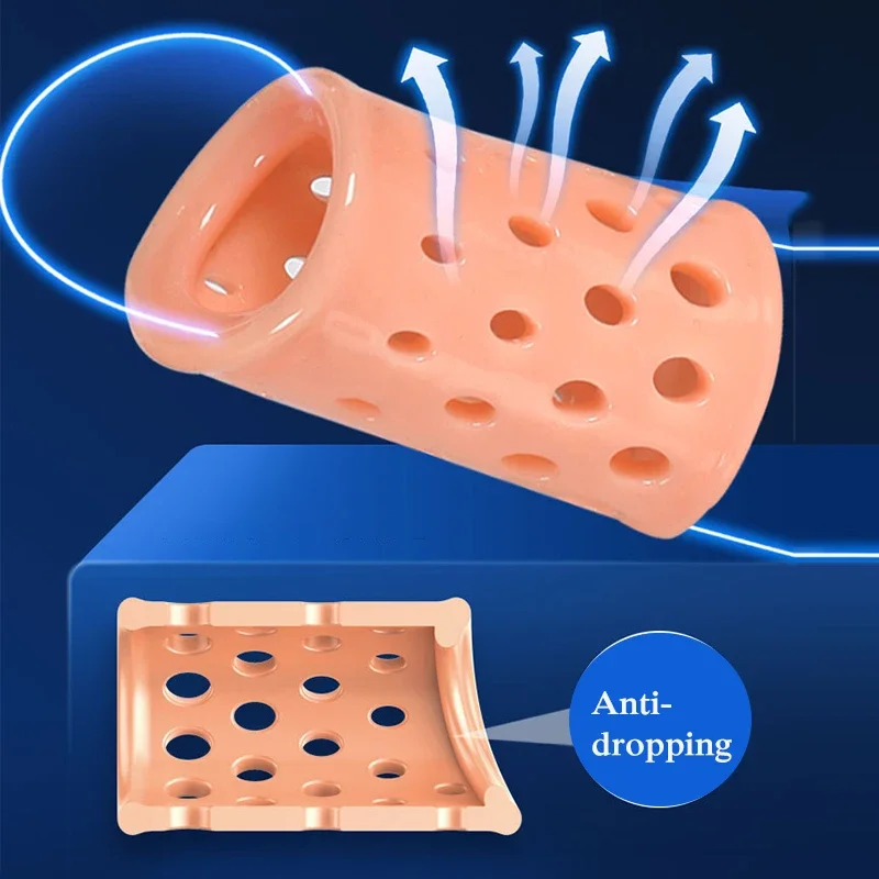 Anéis de glande do pénis para homens, correção de foreskin, dispositivo de castidade masculina, atraso na ejaculação, brinquedos sexuais, gaiola do anel do galo, 5pcs