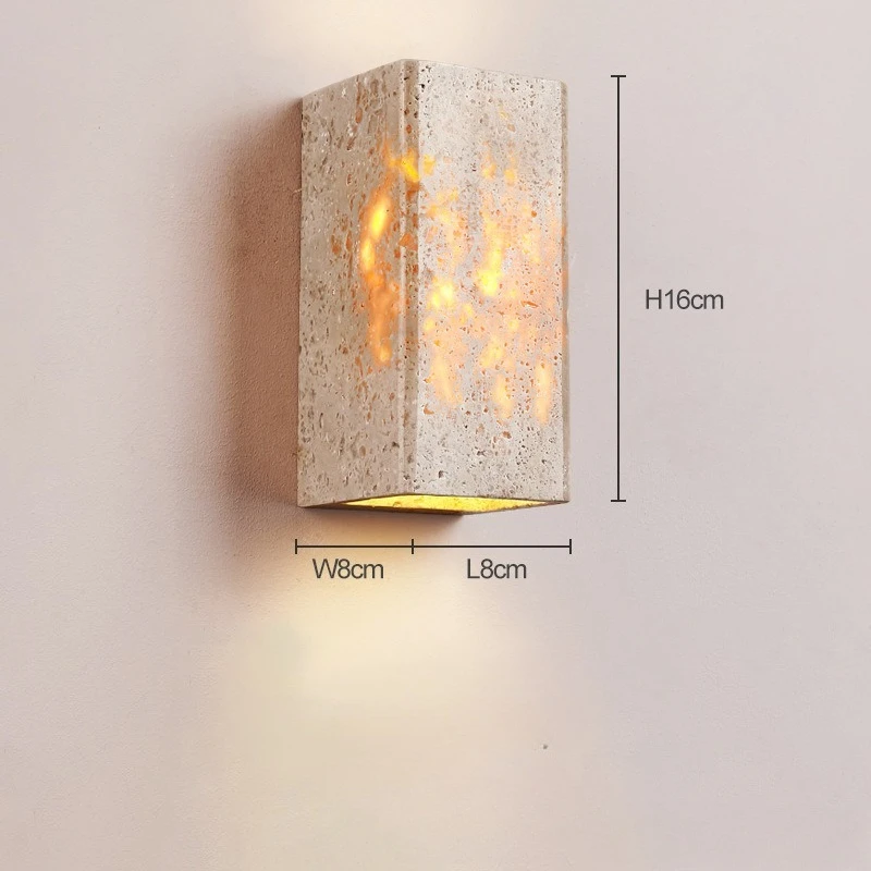 Japanse Wabi-sabi stijl slaapkamer wandlamp geel retro stijl buiten waterdichte decoratieve verlichting voor villa's en binnenplaatsen