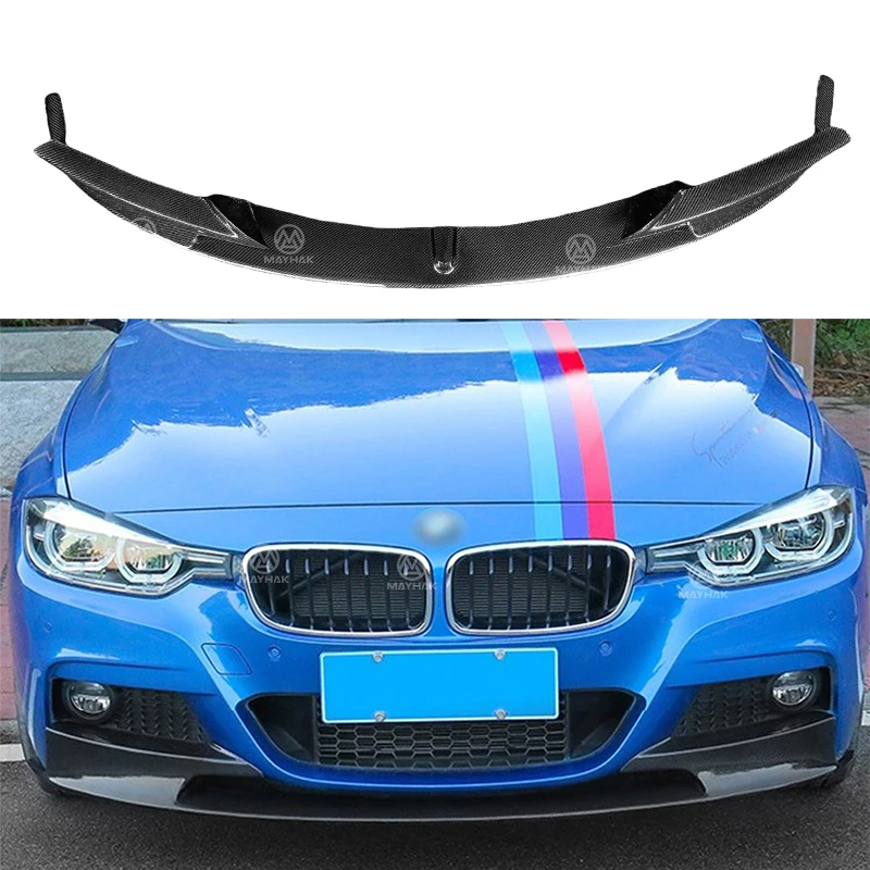 

Лидер продаж, автомобильный передний бампер из углеродного волокна, разветвитель для BMW F30 MSport F35, обновленные автомобильные детали и аксессуары