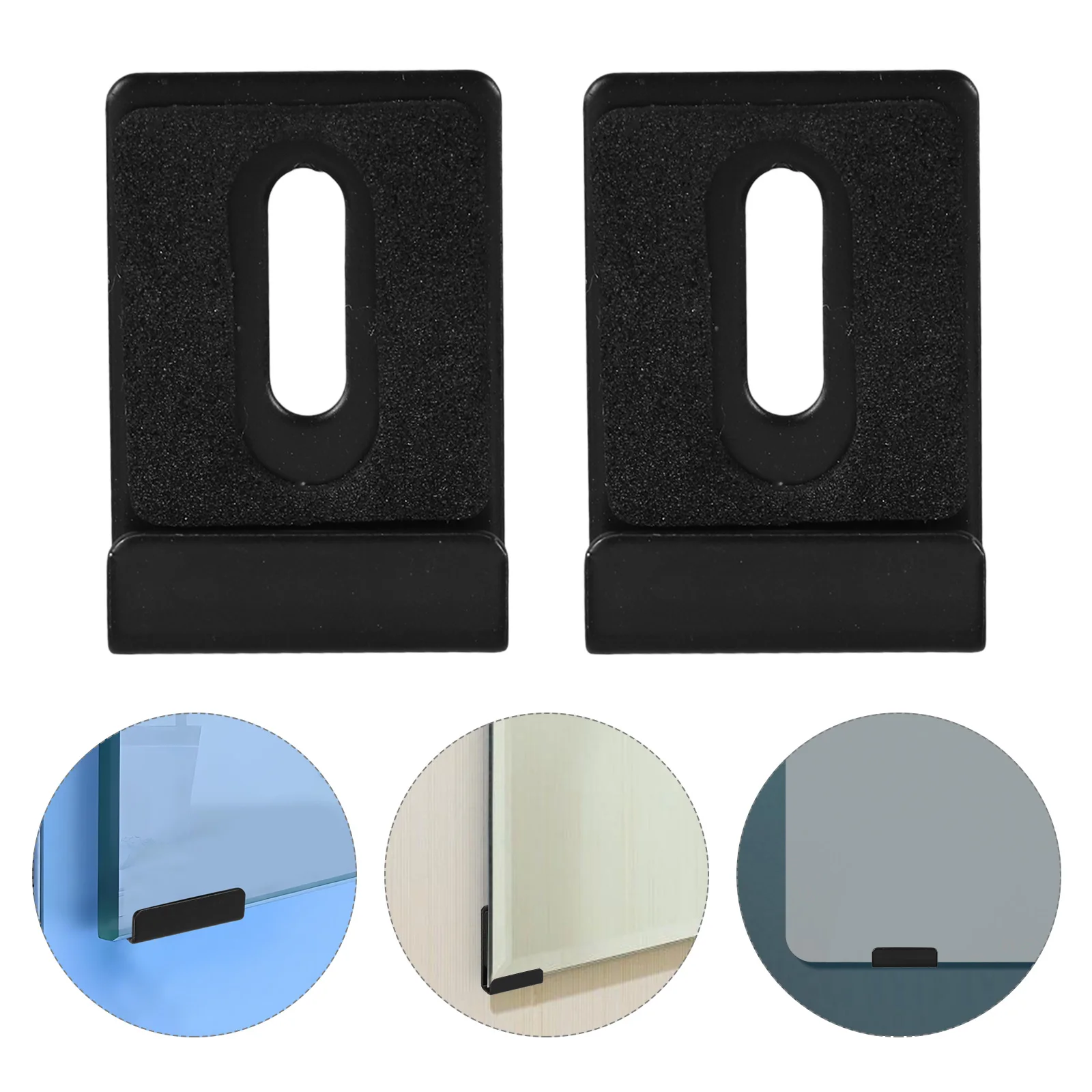 

6Pcs Heavy Duty Mirror Mounting Clips Set for Wall Tile with Rubber Pads Versatile Use in Bedrooms Bathrooms Clip Mirror