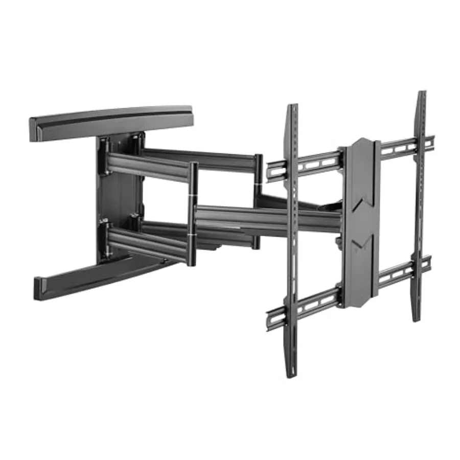 حامل تلفزيون عالي التحمل على الحائط لـ 65100 تلفزيونًا XXL حامل حركة كامل يمتد 31.5 تسوية دوارة للإمالة سعة 154 رطلًا بحد أقصى VESA 800x #1